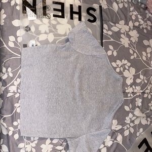 Grey crop top